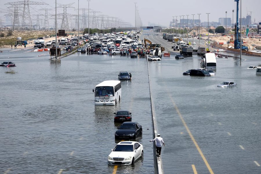 Atypically heavy rains in the United Arab Emirates on Monday and Tuesday Francois Nel - Getty Images